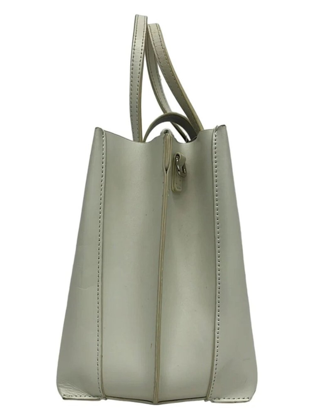 YAHKI White Leather Handbag - Picture 4 of 12